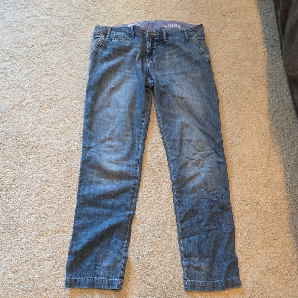 GAP Women's Blue Straight Jeans